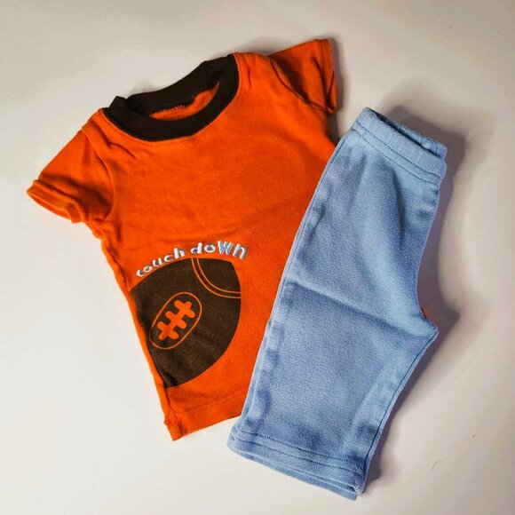 3 month football inspired baby boy clothes - Picture 1 of 9